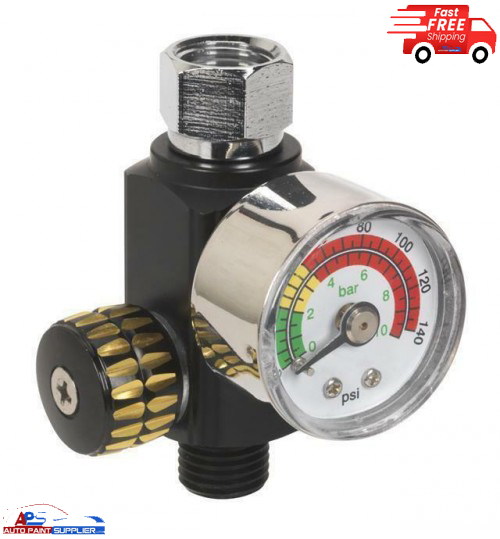 Sealey On-Gun Air Pressure Regulator/Gauge AR01